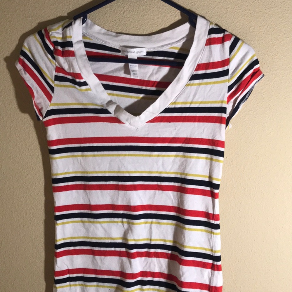 Striped V-Neck